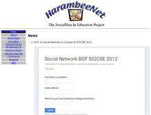 Tablet Screenshot of harambeenet.org